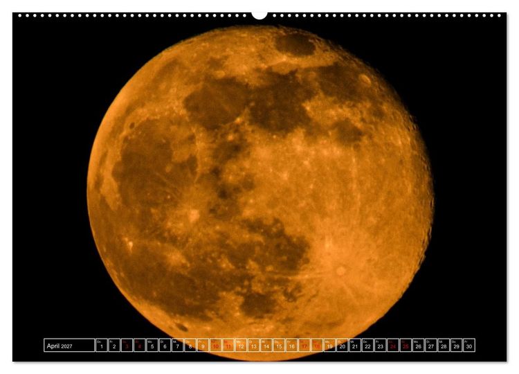 Produktbild: Faszination Mond - der etwas andere Mondkalender (hochwertiger Premium Wandkalender 2027 DIN A2 quer), Kunstdruck in Hochglanz