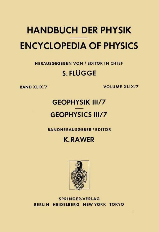 Produktbild: Geophysik III / Geophysics III