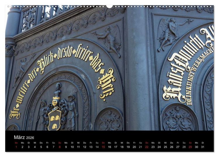 Produktbild: Der Gusseiserne Turm zu L&ouml;bau (hochwertiger Premium Wandkalender 2026 DIN A2 quer), Kunstdruck in Hochglanz