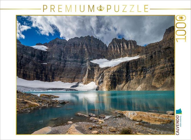 Produktbild: CALVENDO Puzzle Blick &uuml;ber de Upper Grinnell Lake zum Salamander-Gletscher | 1000 Teile Lege-Gr&ouml;&szlig;e 64x48cm Foto-Puzzle f&uuml;r gl&uuml;ckliche Stunden