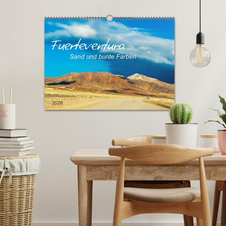 Produktbild: Fuerteventura Sand und bunte Farben (Wandkalender 2026 DIN A3 quer), CALVENDO Monatskalender