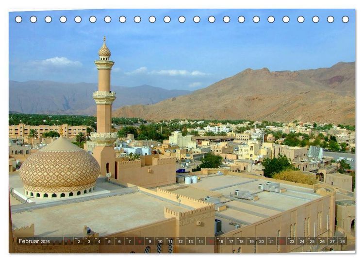 Produktbild: Oman - Eine Bilder-Reise (Tischkalender 2026 DIN A5 quer), CALVENDO Monatskalender