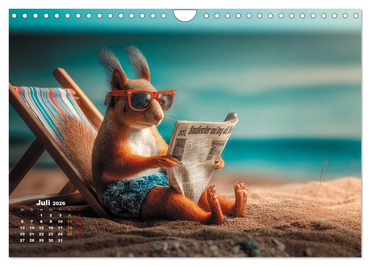 Produktbild: N&uuml;sse waren gestern &ndash; jetzt wird&rsquo;s verr&uuml;ckt! (Wandkalender 2026 DIN A4 quer), CALVENDO Monatskalender
