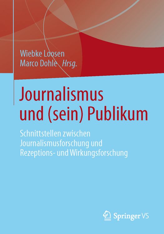 Produktbild: Journalismus und (sein) Publikum