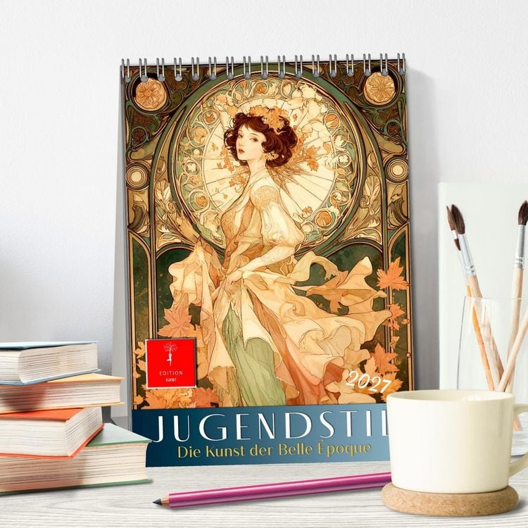 Produktbild: Jugendstil - Die Kunst der Belle &Eacute;poque (Tischkalender 2027 DIN A5 hoch), CALVENDO Monatskalender