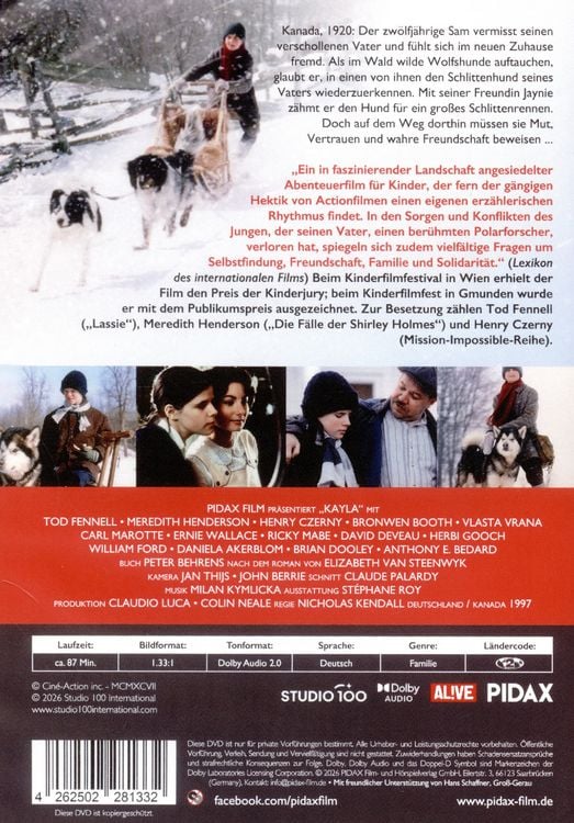 Produktbild: Kayla - Mein Freund aus der Wildnis / Preisgekr&ouml;nter Abenteuerfilm aus dem hohen Norden Kanadas mit toller Besetzung (Pidax Film-Klassiker)