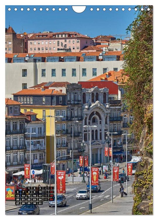 Produktbild: Porto Tag und Nacht (Wandkalender 2026 DIN A4 hoch), CALVENDO Monatskalender