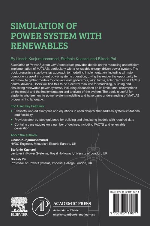 Produktbild: Simulation of Power System with Renewables