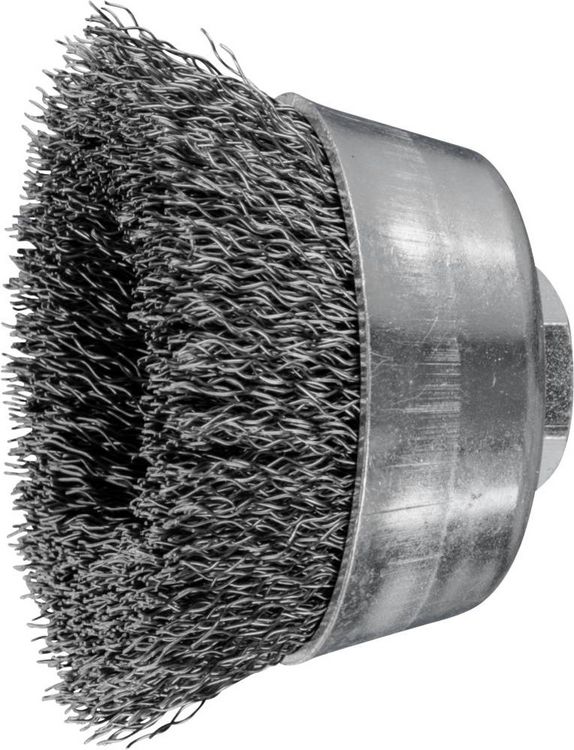 Produktbild: PFERD TOOLS Topfb&uuml;rste ungezopft TBU &Oslash; 60 mm M14 Stahl-Draht-&Oslash; 0,30 f&uuml;r Winkelschleifer POS TBU 60/M14 ST 0,30 43468902 1 St.