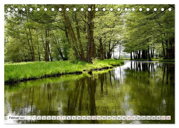 Produktbild: Parks und Wasserlandschaften (Tischkalender 2027 DIN A5 quer), CALVENDO Monatskalender