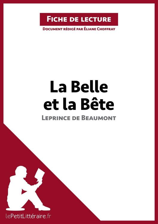 Produktbild: La Belle et la B&ecirc;te de Madame Leprince de Beaumont (Analyse de l'oeuvre)