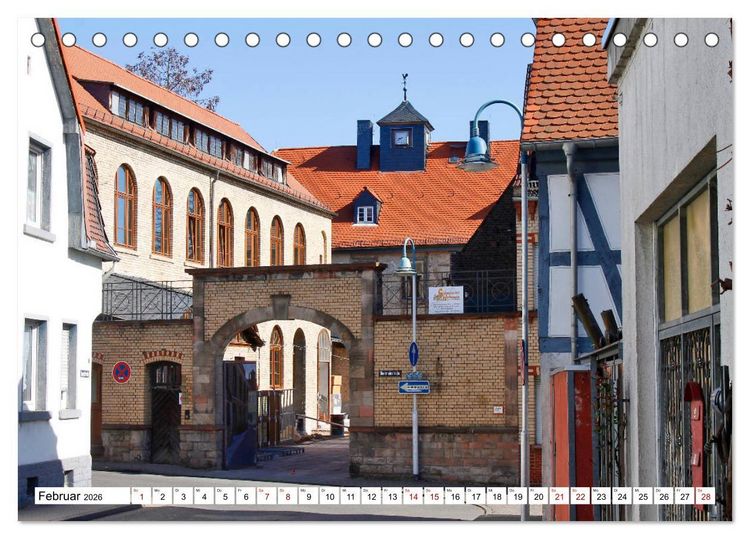 Produktbild: Fl&ouml;rsheim am Main vom Frankfurter Taxifahrer Petrus Bodenstaff (Tischkalender 2026 DIN A5 quer), CALVENDO Monatskalender