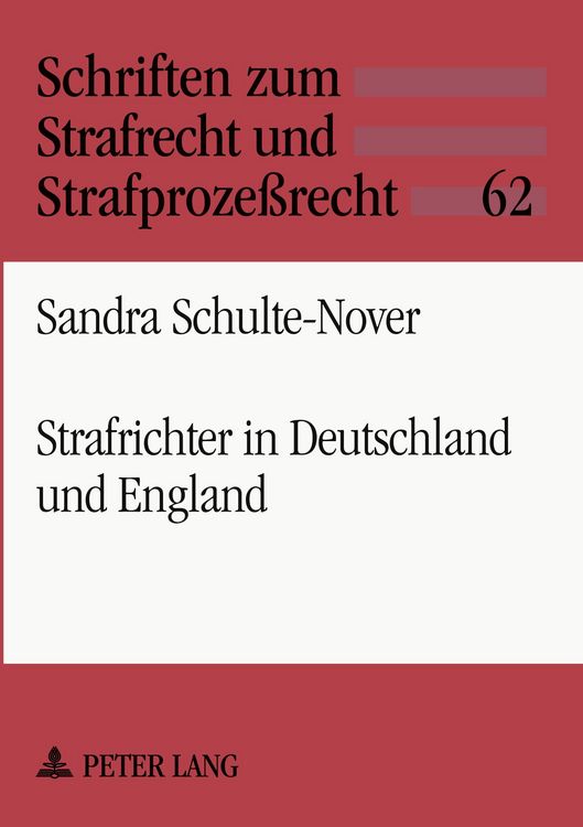 Produktbild: Strafrichter in Deutschland und England