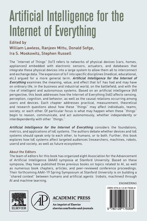 Produktbild: Artificial Intelligence for the Internet of Everything