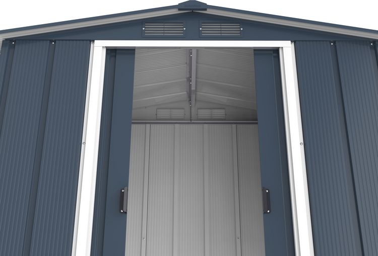 Produktbild: Metall Ger&auml;tehaus 202x113 Gartenhaus Schiebet&uuml;ren