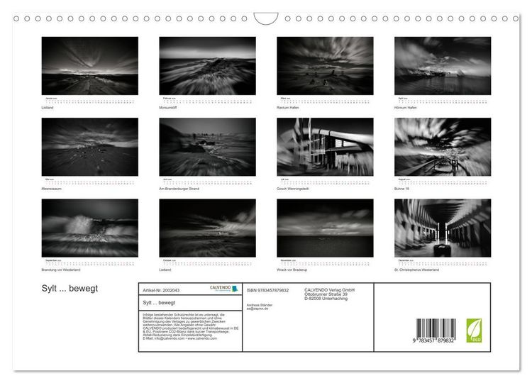 Produktbild: Sylt ... bewegt (Wandkalender 2026 DIN A3 quer), CALVENDO Monatskalender