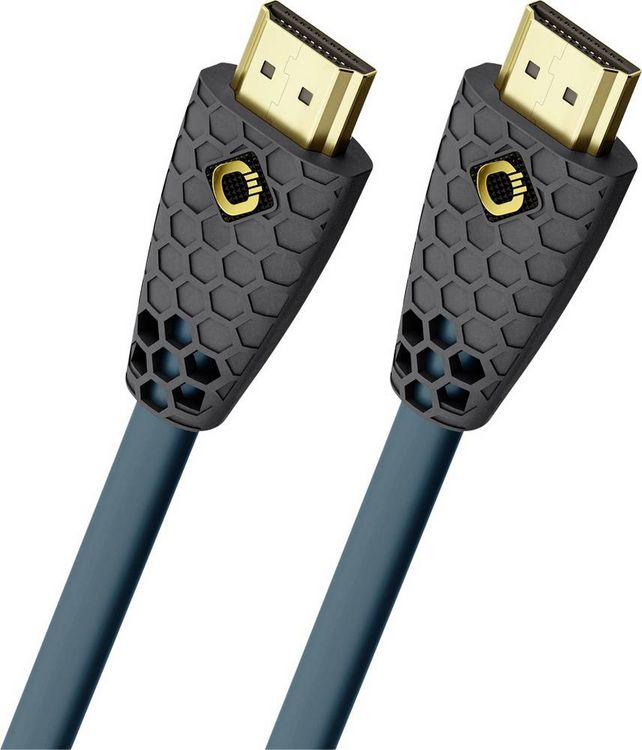 Produktbild: Oehlbach HDMI Anschlusskabel HDMI-A Stecker, HDMI-A Stecker 1.50 m Petrolblau, Anthrazit D1C92601 8K UHD HDMI-Kabel