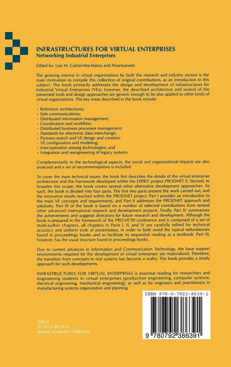 Produktbild: Infrastructures for Virtual Enterprises