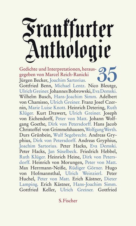 Produktbild: Frankfurter Anthologie