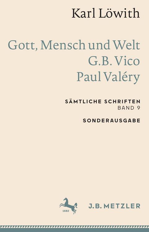 Produktbild: Karl L&ouml;with: Gott, Mensch und Welt - G.B. Vico - Paul Val&eacute;ry