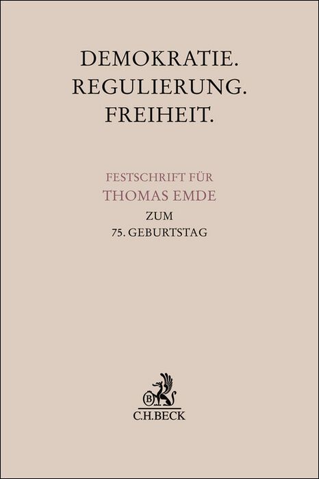 Produktbild: Demokratie. Regulierung. Freiheit.