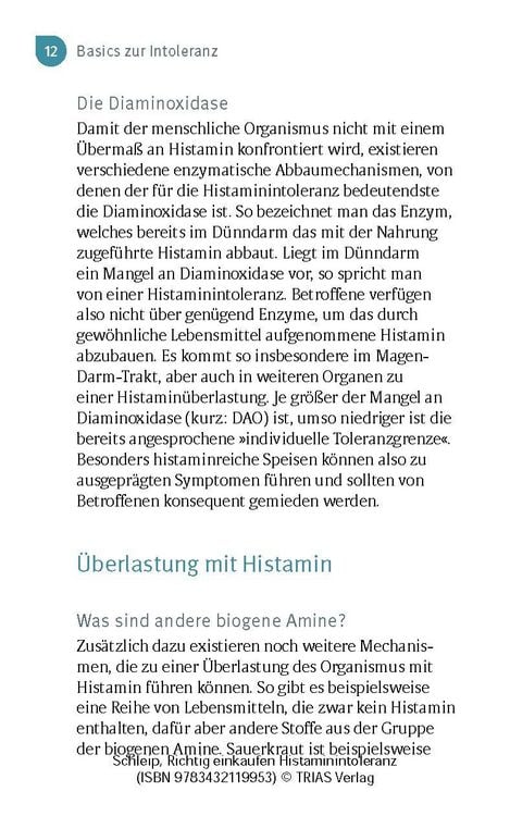 Produktbild: Richtig einkaufen Histamin-Intoleranz