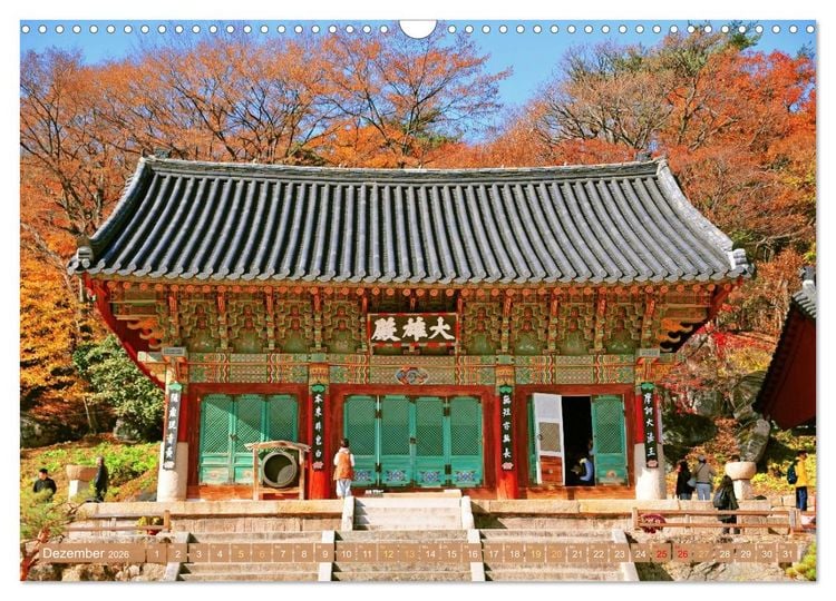 Produktbild: S&uuml;dkorea: Zwischen gelbem und japanischem Meer (Wandkalender 2026 DIN A3 quer), CALVENDO Monatskalender