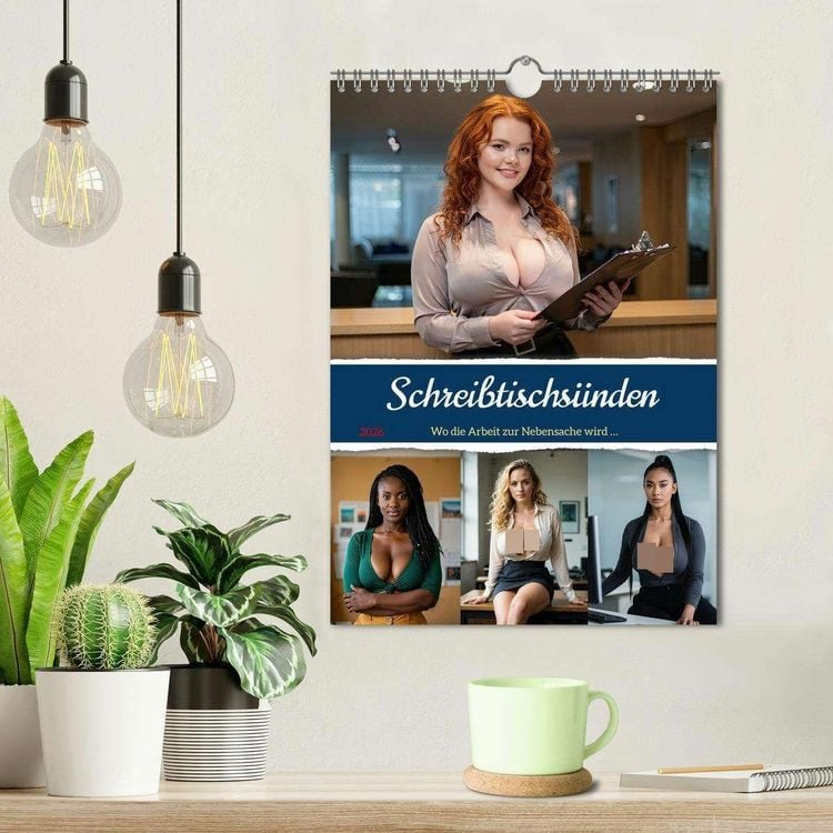 Produktbild: Schreibtischs&uuml;nden (Wandkalender 2026 DIN A4 hoch), CALVENDO Monatskalender