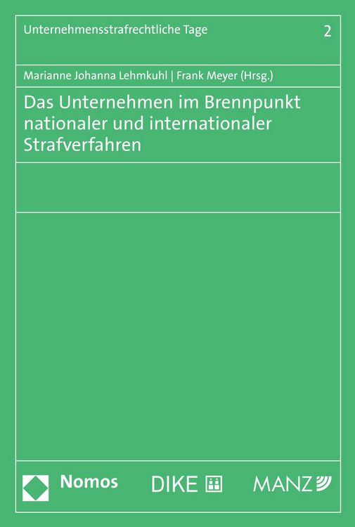 Produktbild: Das Unternehmen im Brennpunkt nationaler und internationaler Strafverfahren