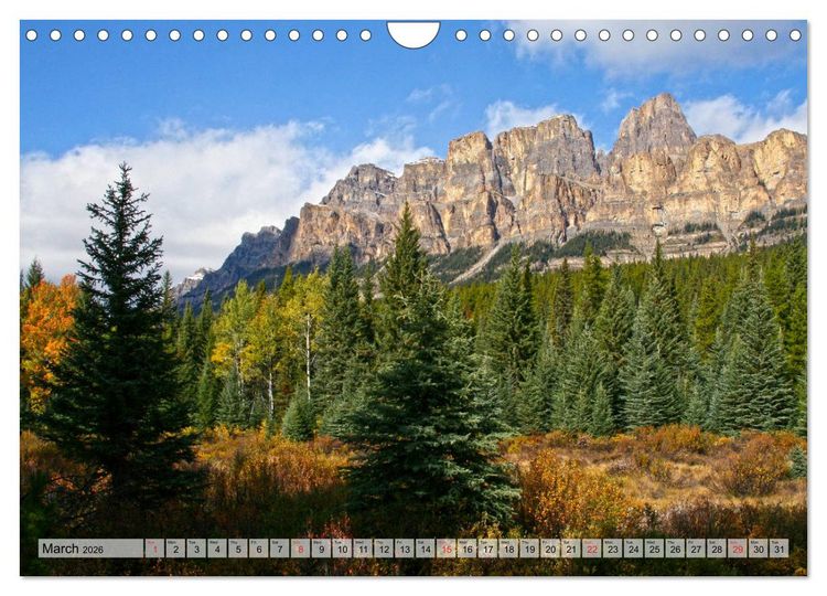 Produktbild: Indian Summer in the Canadian Rockies (Wall Calendar 2026 DIN A4 landscape), CALVENDO 12 Month Wall Calendar