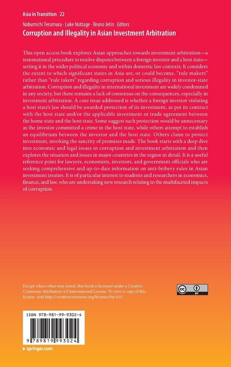 Produktbild: Corruption and Illegality in Asian Investment Arbitration