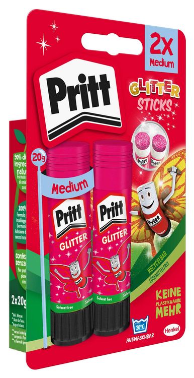 Produktbild: Pritt Klebestift Pink Glitzer, 2 20 g