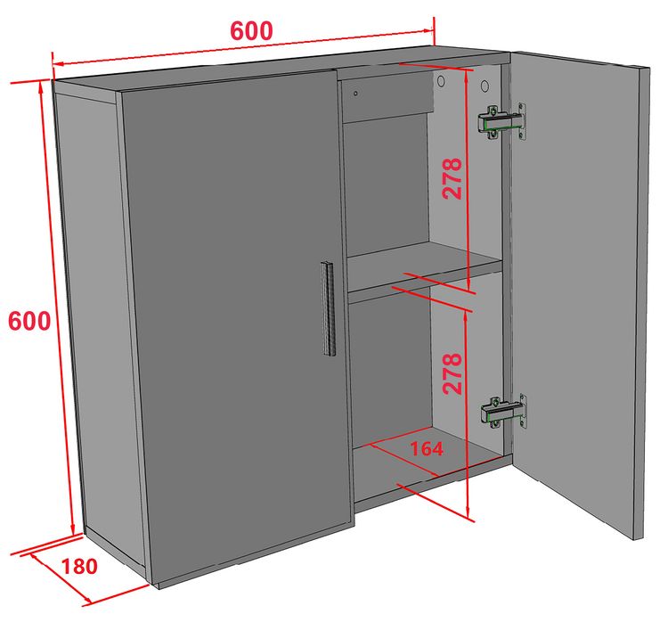 Produktbild: Wandregal Badregal Badm&ouml;bel Wandschrank Zalo