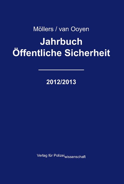Produktbild: Jahrbuch &Ouml;ffentliche Sicherheit - 2012/2013