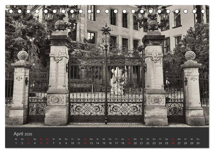 Produktbild: Dresden Schwarz Weiss 2026 (Tischkalender 2026 DIN A5 quer), CALVENDO Monatskalender