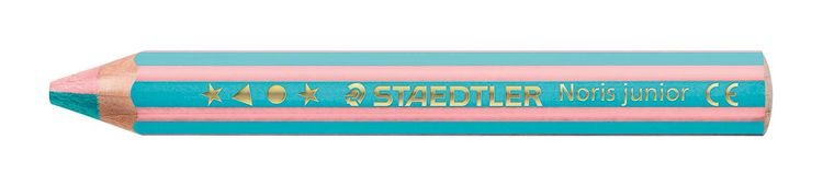 Produktbild: STAEDTLER Noris junior 140 Kindermalstift 3 in 1, 6 Duo Malstifte + 1 Spitzer