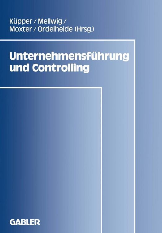 Produktbild: Unternehmensf&uuml;hrung und Controlling