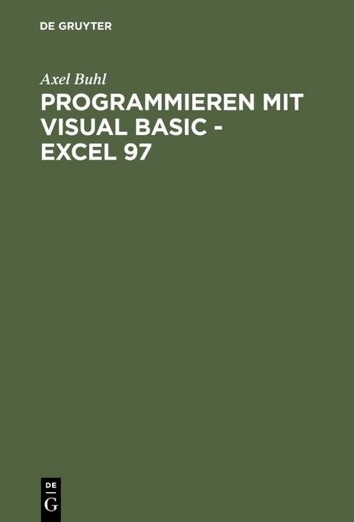 Produktbild: Programmieren mit Visual Basic - Excel 97