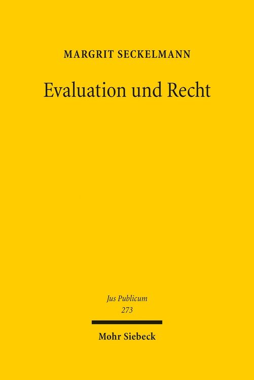 Produktbild: Evaluation und Recht
