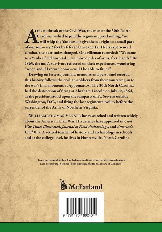 Produktbild: The 30th North Carolina Infantry in the Civil War