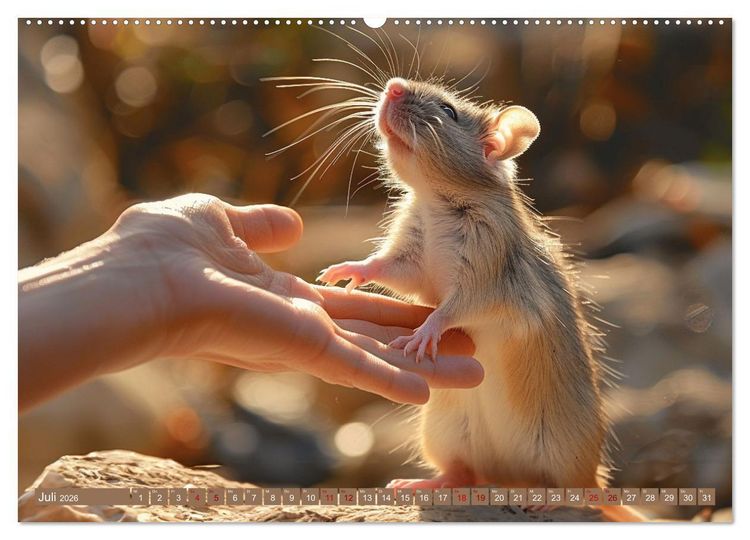 Produktbild: Mein bester Kumpel ist eine Ratte (Wandkalender 2026 DIN A2 quer), CALVENDO Monatskalender