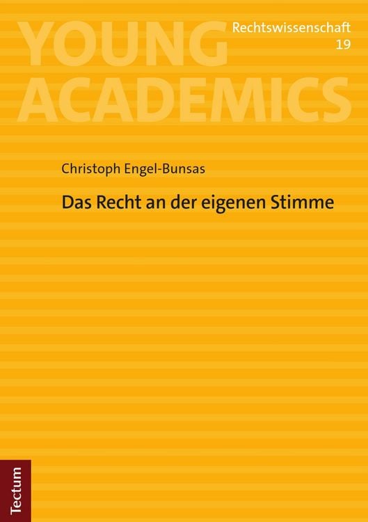 Produktbild: Das Recht an der eigenen Stimme