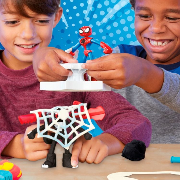 Produktbild: Hasbro F98275L0 - Play-Doh Marvel Spider-Man Netz-Action Knetset