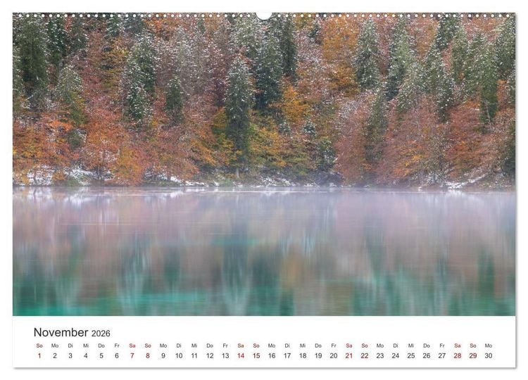 Produktbild: Bezaubernde Bergseen (Wandkalender 2026 DIN A2 quer), CALVENDO Monatskalender