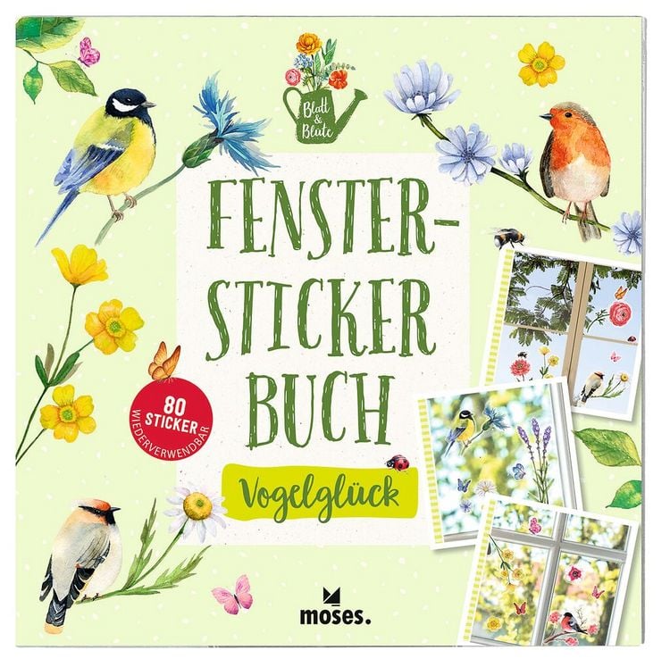 Produktbild: Blatt & Bl&uuml;te Fenstersticker-Buch Vogelgl&uuml;ck