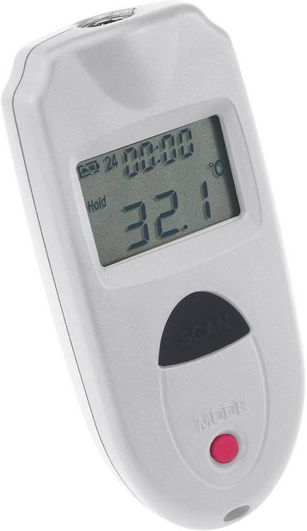 Produktbild: VOLTCRAFT IR110-1S Infrarot-Thermometer Optik 1:1 -33 - +110&deg;C Pyrometer