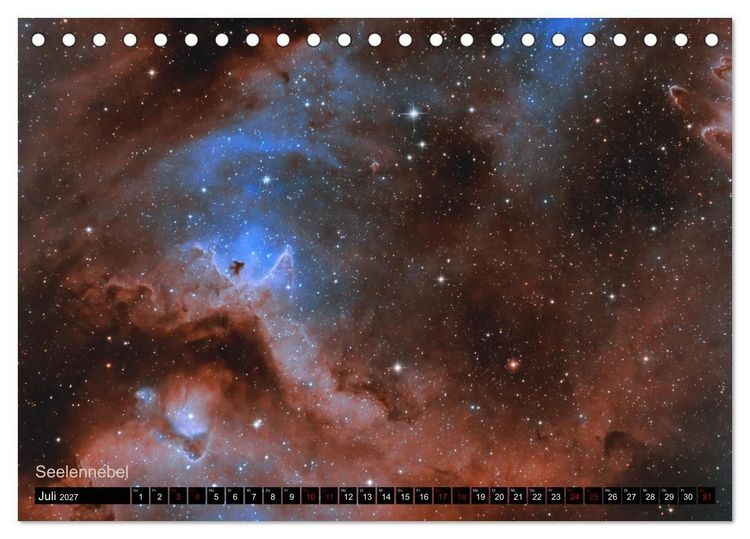 Produktbild: Deep Sky Kalender (Tischkalender 2027 DIN A5 quer), CALVENDO Monatskalender