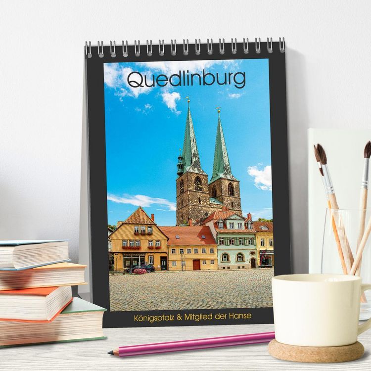 Produktbild: Quedlinburg - K&ouml;nigspfalz & Mitglied der Hanse (Tischkalender 2026 DIN A5 hoch), CALVENDO Monatskalender