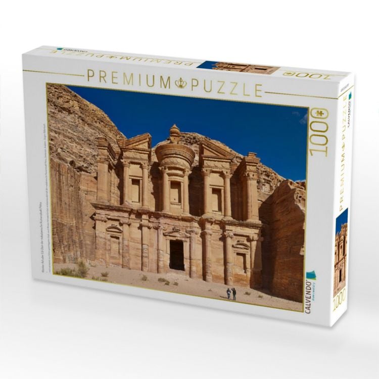Produktbild: CALVENDO Puzzle Kloster Ad oder Ed-Deir der nabataeische Ruinenstadt Petra | 1000 Teile Lege-Gr&ouml;&szlig;e 64x48cm Foto-Puzzle f&uuml;r gl&uuml;ckliche Stunden