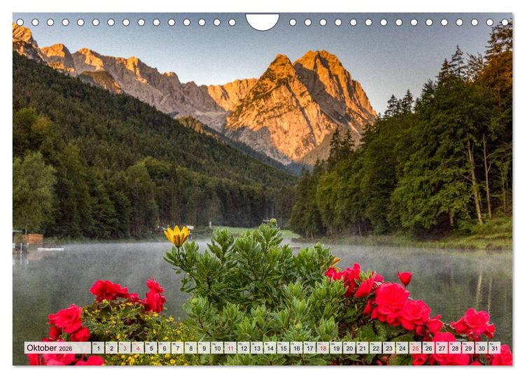 Produktbild: Garmisch-Partenkirchen - Zentrum des Werdenfelser Landes (Wandkalender 2026 DIN A4 quer), CALVENDO Monatskalender